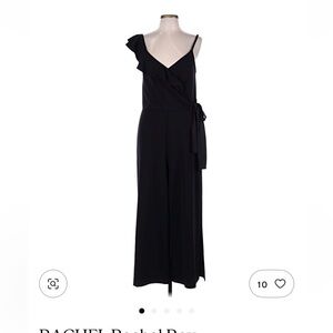 RACHEL Rachel Roy Black Asymmetrical Jumpsuit